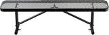 Thermoplastic Coated Iron Park Bench for Outside, Heavy Duty Metal Garden Bench - Photo 1