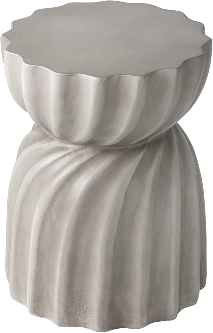 COSIEST Outdoor Side Table, Concrete Accent Side Table, Patio Side Tables End Table - Photo 1