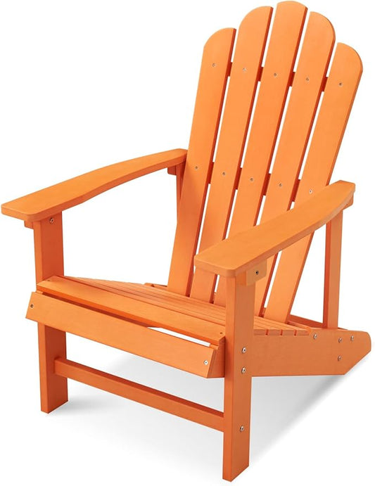 Adirondack Chairs Weather Resistant, Patio Firepit Chair, Sturdy Outside Chairs, Lawn Chairs, Easy Assembly 350lb, for Outdoor Patio Yard