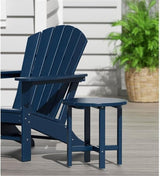 Costaelm Round Outdoor Side Tables, Adirondack Patio Tables for Outside, HDPE Patio End Table Weather Resistant - Photo 2