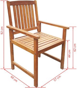 (Fast Shipments) Garden Bench Patio Bench Seat Outdoor Garden Chair Garden Yard Furniture Seating Garden Chairs 2 pcs - Photo 2