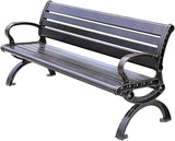Garden Bench, Outdoor Benches, with Anti-Rust Metal Powder Coated Frame - Photo 1