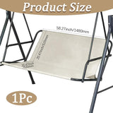 GORGECRAFT Swing Seat Cover 58"x20"x20" Patio Porch Swing Seat Cover Replacement 600D Thickened Oxford Cloth Swings - Photo 2