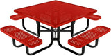 COATEDOUTDOORFURNITURE Heavy-Duty Portable Outdoor Kids Table with Umbrella Hole, Punched Steel Kids Picnic Table - Photo 1