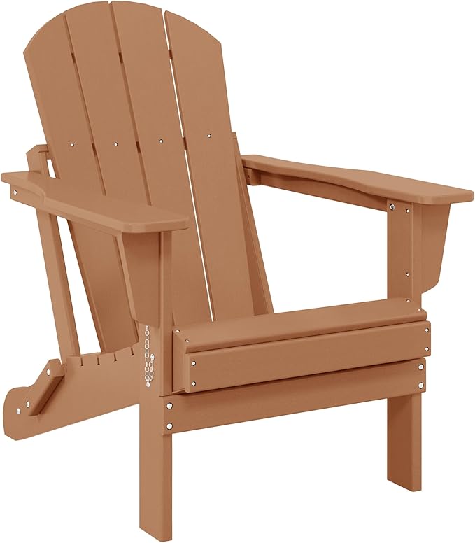 Costaelm 3 piece Patio Set, Outdoor Modern Adirondack Table and Chairs - Photo 3