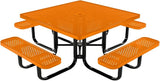 COATEDOUTDOORFURNITURE Heavy-Duty Portable Outdoor Kids Table with Umbrella Hole, Punched Steel Kids Picnic Table - Photo 1
