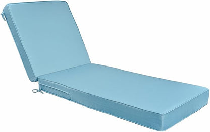 JMGBird Outdoor Chaise Lounge Cushion 70 * 22 * 4.5 Inch, Patio Chaise Lounge Chair Cushions Water-Repellent Foldable Pool Thick Lounge Cushions Outdoor Furniture