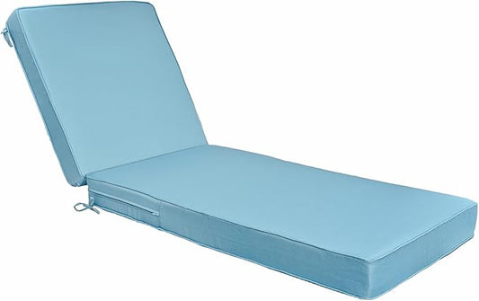 JMGBird Outdoor Chaise Lounge Cushion 70 * 22 * 4.5 Inch, Patio Chaise Lounge Chair Cushions Water-Repellent Foldable Pool Thick Lounge Cushions Outdoor Furniture