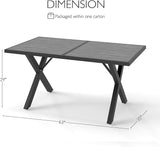 Aluminum Outdoor Dining Table - All-Weather Exposure - Photo 3