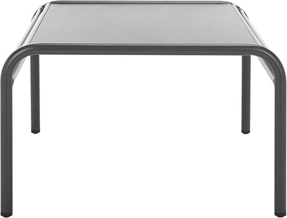 SAFAVIEH Outdoor Patio Furniture Core Grey Metal & Sintered Stone Coffee Table (Fully Assembled)
