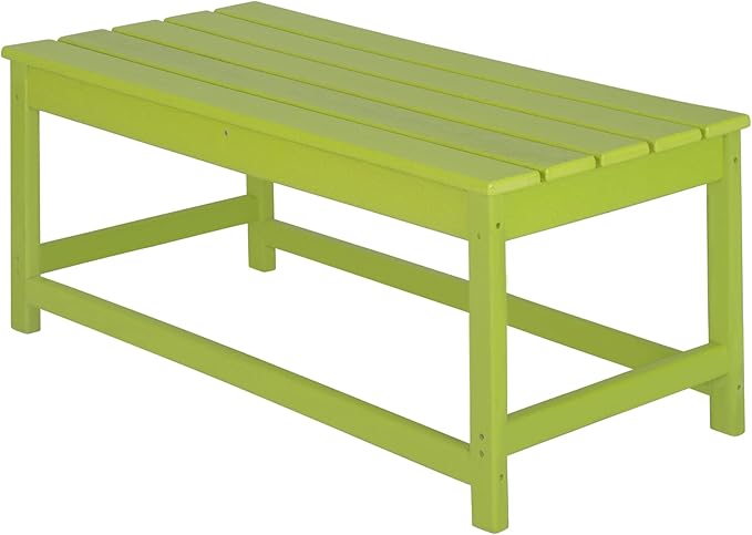 WO Home Furniture Adirondack Chairs Table Set of 3 PCS Outdoor Folding Chairs Coffee Table Weather/UV Resistant for Lawn - Photo 8