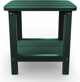 SERWALL Adirondack Table Outdoor Side Table- Green - Photo 4