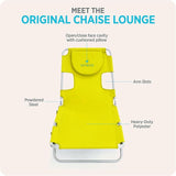 Ostrich the Original Chaise 72 x 22 Inch Lounge Portable Reclining Lounger, Outdoor Patio, Beach, Lawn, Camping - Photo 6