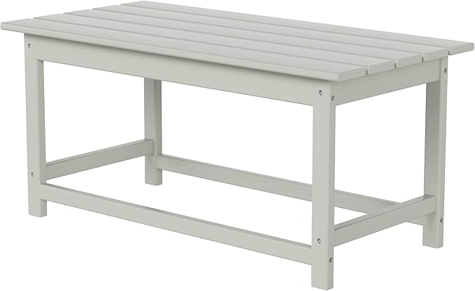 WO WESTIN OUTDOOR HDPE Laguna Outdoor Poly Adirondack Coffee Table, Sand - Photo 1