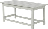 WO WESTIN OUTDOOR HDPE Laguna Outdoor Poly Adirondack Coffee Table, Sand - Photo 1