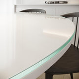 Royalty 60" Inch Round Tempered Glass Table Top – Clear Table Top Glass – Useful for Replacement, Tabletop Protector - Photo 3