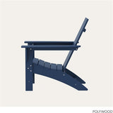 POLYWOOD Modern Adirondack Chair – All-Weather Outdoor Lawn Adirondack Chairs – HDPE - Photo 7
