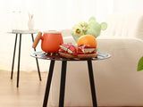 1 Pack Metal Outdoor Side Tables Small Outside Round End Table for Patio Modern Accent Garden Corner Table for Small - Photo 2