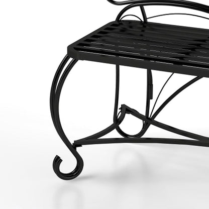 Outdoor Bench Terrace Seat, Butterfly Shape Metal Garden Bench, Park Bench Outdoor Seat, Multifunctional Chair, Suitable for Garden, Courtyard, Park, Entrance