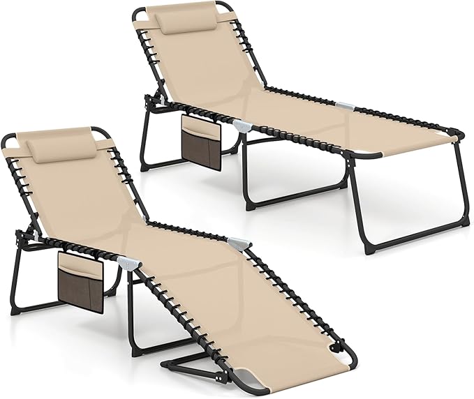 GYMAX Lounge Chair for Outside - Photo 1