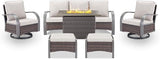 Belord Patio Furniture Set with Fire Pit Table - 50000 BTU Propane Fire Pit - Photo 1