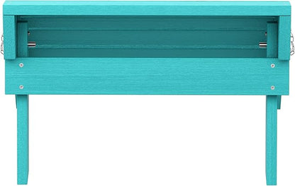 SERWALL Folding Adirondack Chair Footrest, Adirondack Ottoman Without Assembly, HIPS Adirondack Footsool, Aruba