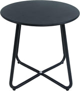 Outdoor Side Table Metal - Portable Accent Table, Multi-Functional End Table for Patio, Balcony, Bedroom & RV Use - Photo 1