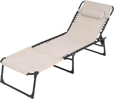 NUU GARDEN Folding Oxford Chaise Lounge Chair - Photo 1
