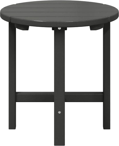 WestinTrends Dylan Adirondack Round Outdoor Side Table, Gray