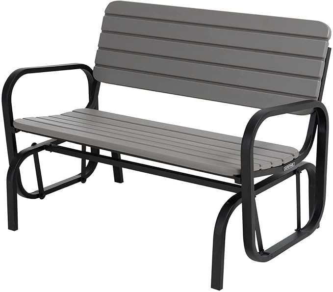 Lifetime 60361 Outdoor Swing Glider Bench, Storm Dust - Photo 1