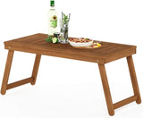 Furinno DALAM Patio Table, Folding Outdoor Side Table with Slatted Tabletop, Coffee Table, for Indoor, Balcony, Patio - Photo 6