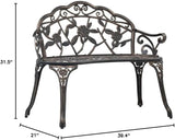 Bistro Bench, Outdoor Garden Benches Patio Park Chairs - Photo 2