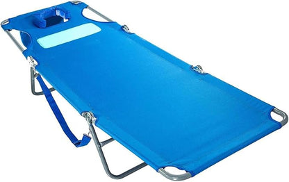 Ostrich Comfort Lounger Face Down Sunbathing Chaise Lounge Beach Chair, (2 Pack)