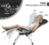 Magshion Zero Gravity Chair with Cushion, Reclining Outdoor Patio Lounge Chair, Folding Indoor Anti Gravity Recliner - Photo 4