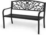 MoNiBloom Metal Bench Patio Benches for Outdoors - Photo 1