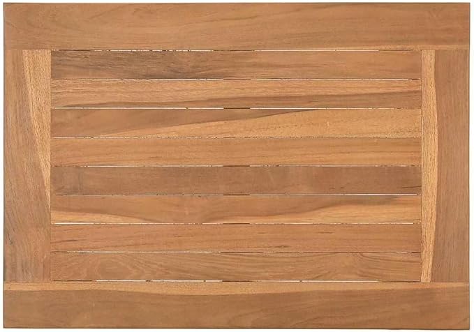 Brown Outdoor Coffee Table 19.69x13.78x14.17 in Solid Teak Small Patio Cocktail Table for Garden Balcony Porch Backyard - Photo 8