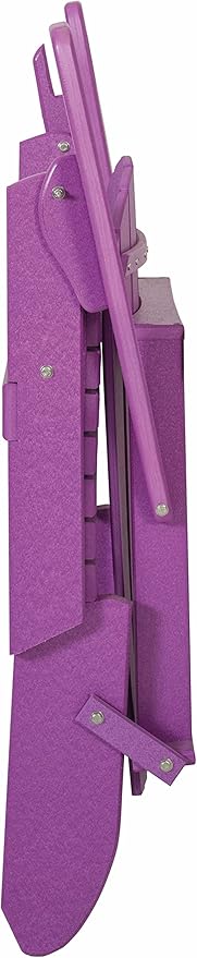 Furniture Barn USA Poly Folding Adirondack Chair, Bright Purple