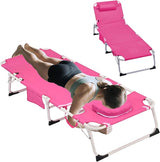 3-in-1 Oversized Sun Tanning Chair with Mat & Face Hole - Photo 1
