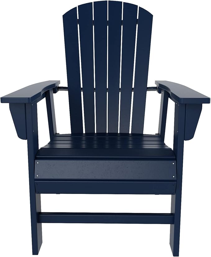 WO WESTIN OUTDOOR HDPE Altura Adirondack Dining Chair,Navy Blue