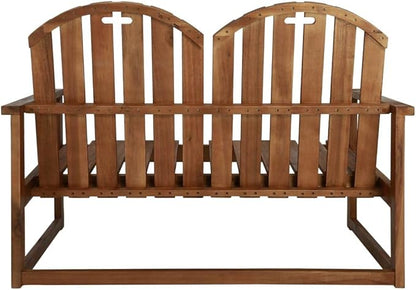 (Fast Delivery) Wooden Bench, Porch, Balcony, Deck, Garden, Patio, Backyard, Outdoor Seating Garden Bench 43.3" Solid Acacia Wood