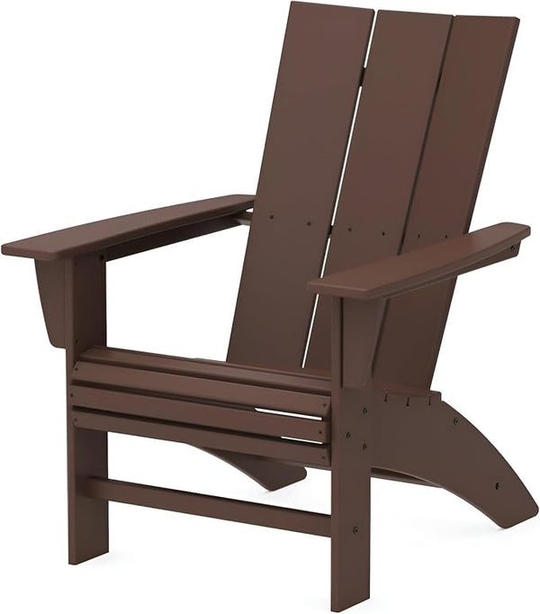 POLYWOOD Modern Adirondack Chair – All-Weather Outdoor Lawn Adirondack Chairs – HDPE - Photo 1