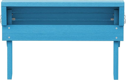 SERWALL Folding Adirondack Chair Footrest, Adirondack Ottoman Without Assembly, HIPS Adirondack Footsool, Aruba