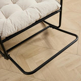 Rocking Chair with Foot Rest, Outdoor Indoor Rocking Lounge Chair with Cushion - Photo 6
