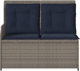 2-Seater Reclining Patio Bench, Adjustable Garden Loveseat with Soft Cushions - Photo 5