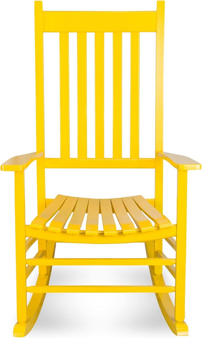 Shine Company Vermont Porch Rockers – Lemon (Set of 2)