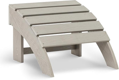 Blue Wave Ez-Care Tek-Wood™ Adirondack Ottoman - Slate Grey