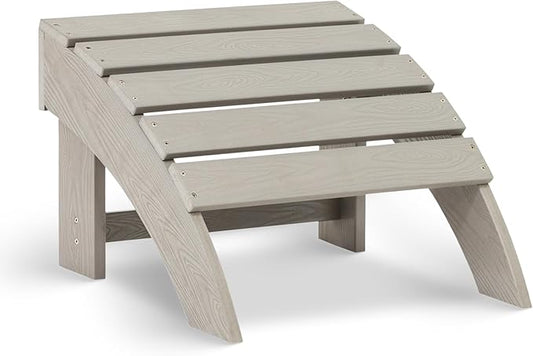 Blue Wave Ez-Care Tek-Wood™ Adirondack Ottoman - Slate Grey
