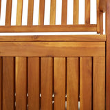 Storage Bench, Multifunctional Wooden Outdoor Storage Bench, Padded Upholstered Seat for Patio, Garden, Patio, Lawn - Photo 8