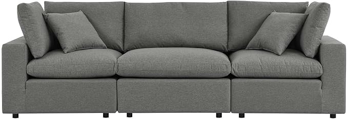 Modway EEI-5578-CHA Outdoor Patio Sofa, Charcoal - Photo 1