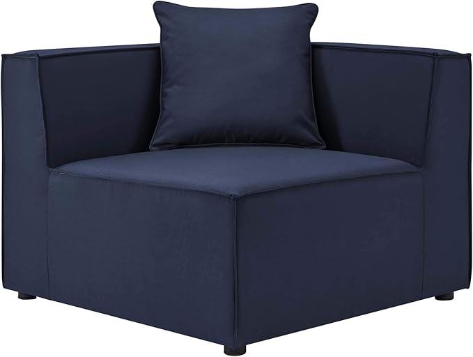 Modway EEI-4387-NAV Saybrook Patio Upholstered Sectional Sofa in Navy, 7-Piece Set - Photo 5